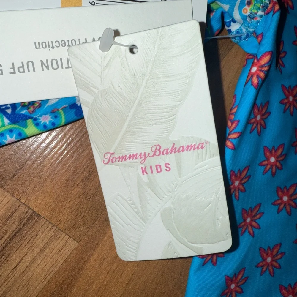 Tommy bahama swim suit bathing suit long sleeve zip up 12‎ months UPF NWT